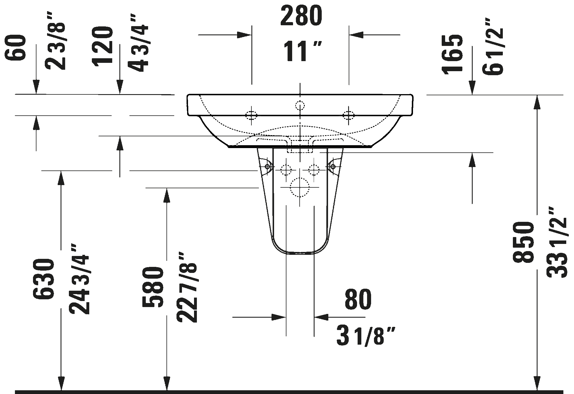 Wall Mounted Sink, 239865
