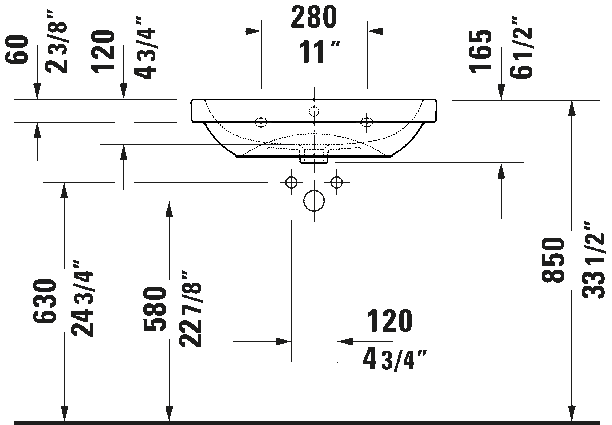 Wall Mounted Sink, 239865