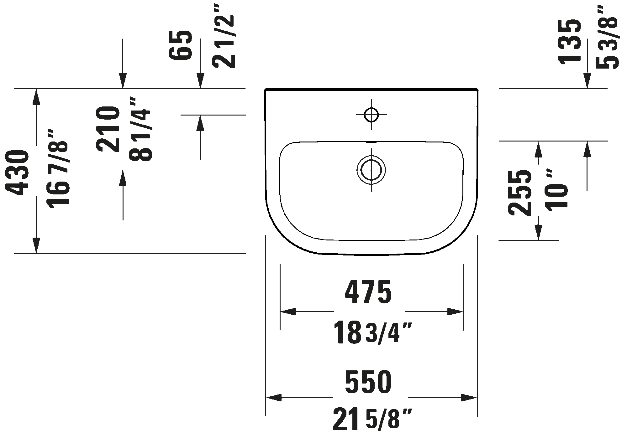 Wall Mounted Sink, 239855
