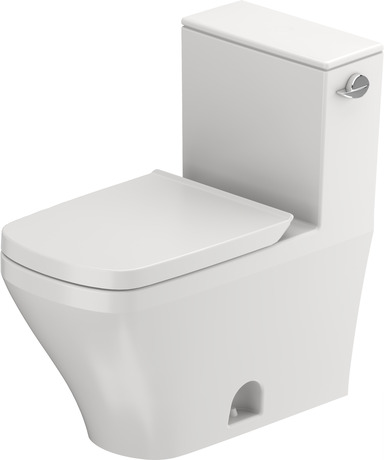 One Piece Toilet, D4055500 Set items: Toilet Seat, One Piece Toilet, Article No.: 0026390000, 21570100U4, White High Gloss, elongated, Siphonic, Flushing rim: Closed, Outlet vertical, n/a, Flush water quantity: 1.28 gal, n/a, ADA: Yes