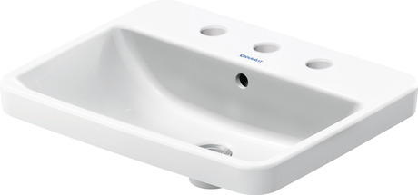 Sink, 0355550088 White High Gloss, Number of faucet holes: 3, Ground