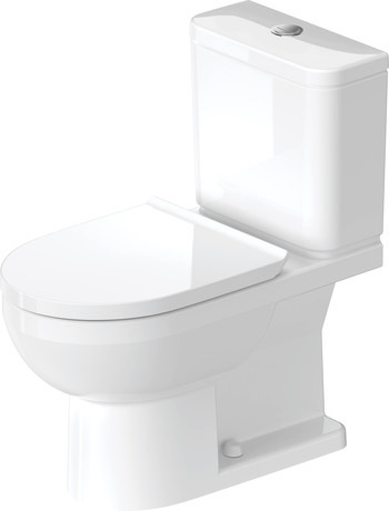 Two Piece Toilet, D4061400 Set items: Toilet Seat, Toilet Tank, Toilet Bowl, Article No.: 0025290000, 09416000U2, 2188010000, White High Gloss, elongated, Siphonic, Flushing rim: rimless, Trip lever placement: TopMiddle, Outlet: rimless, Flush water quantity: 1.32 gal/0.92 gal, Dual Flush, Water connection position: Bottom left