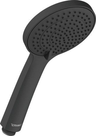 Hand shower 3jet, UV0650015A46 Asian markets only, Black Matt, Ø 110 mm, Flow rate (3 bar): 6 l/min