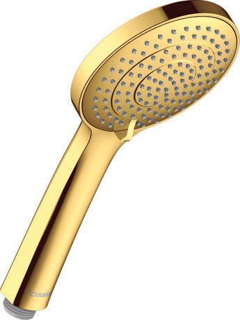 Hand shower 3jet, UV0650016A34 Asian markets only, Gold Polished, Ø 110 mm, Flow rate (3 bar): 6 l/min