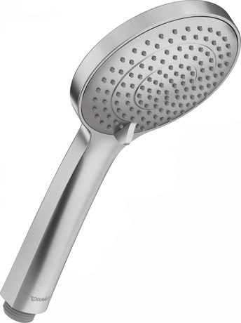 Hand shower 3jet, UV0650016A70 Asian markets only, Stainless steel Brushed, Ø 110 mm, Flow rate (3 bar): 6 l/min