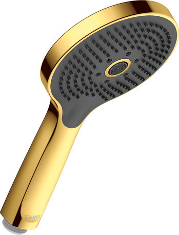 Hand shower 3jet Click!, UV0650017A34 Asian markets only, Gold Polished, Ø 120 mm, Flow rate (3 bar): 6,5 l/min