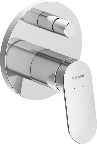 Single lever bathtub mixer for concealed installation, WA4210006A10 only for Asian markets, Chrome, Flow rate (3 bar): 21 l/min