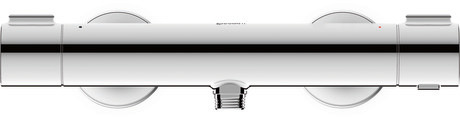 Thermostatic shower mixer for exposed installation, WA4220000A10 only for Asian markets, Chrome, Flow rate (3 bar): 6 l/min