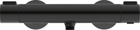 Thermostatic shower mixer for exposed installation, WA4220000A46 only for Asian markets, Black Matt, Flow rate (3 bar): 6 l/min