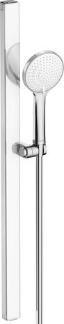 Hand shower set, UV0680008A05 Chrome, White, Flow rate (3 bar): 6 l/min