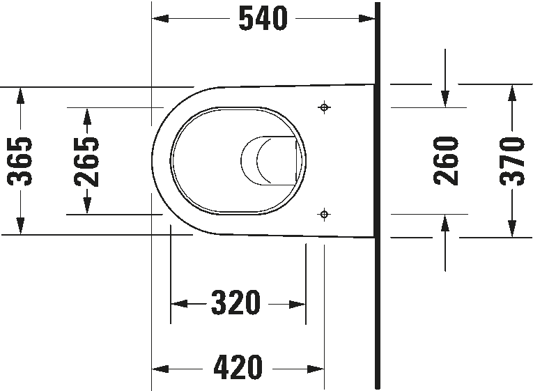 Wall-mounted toilet, 253409