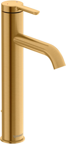 Bathroom Sink Faucet L, C11030001U37 Gold Brushed, Water connection: Flexible connecting hoses, 9/16”-24 UNEF, Flow rate: 1.2 gal/min, with pop-up and drain assembly, WaterSense: Yes, ADA: Yes, cUPC listed: Yes