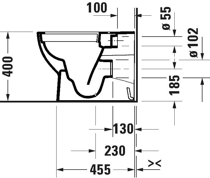 Floorstanding toilet, 203709