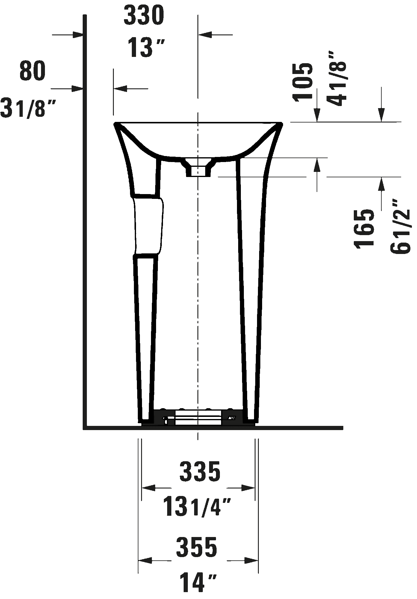 Pedestal Sink, 270250