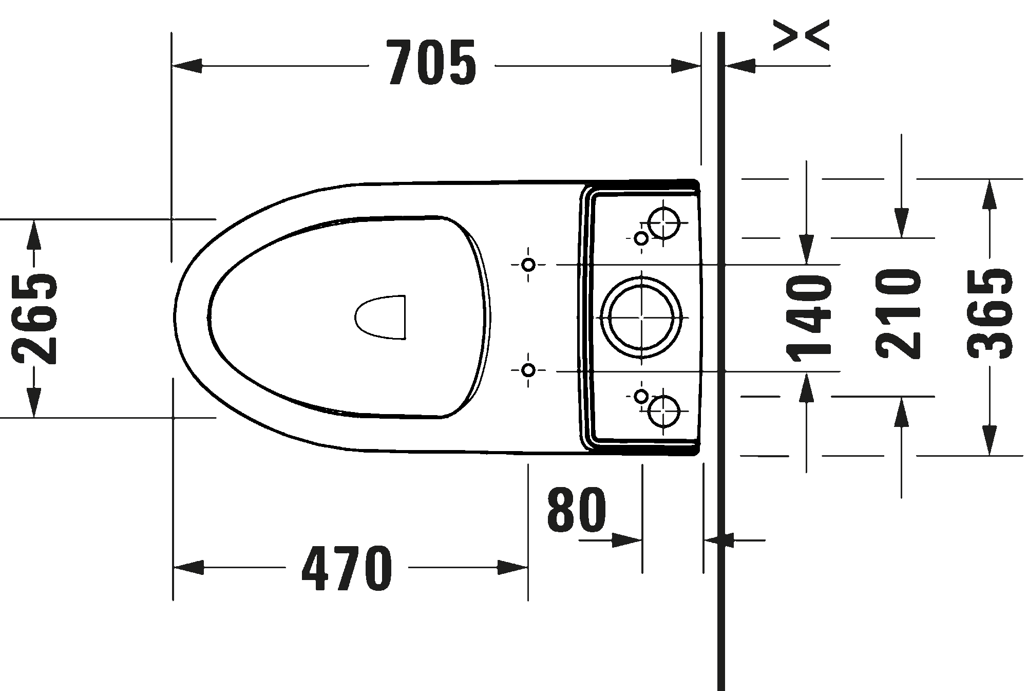 Inodoro de dos piezas PRO Series, 205001