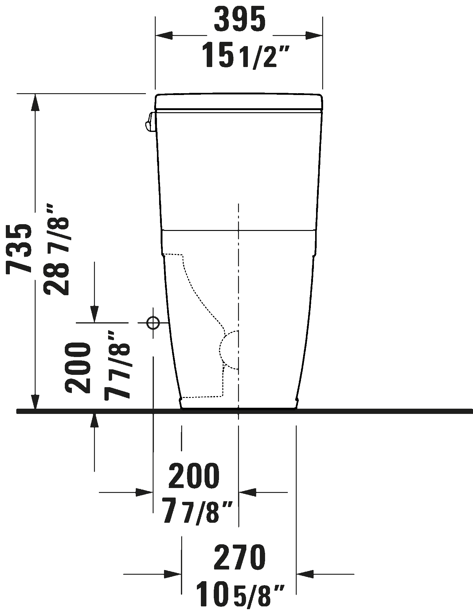 One Piece Toilet PRO Series, 205101