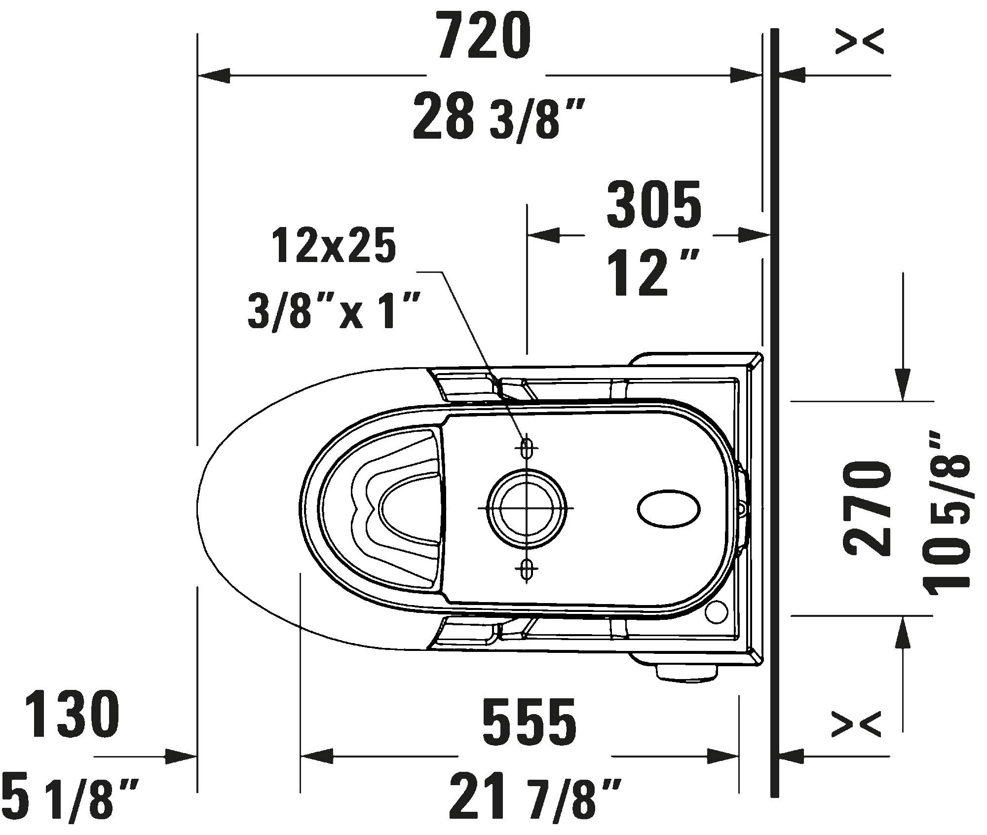 One Piece Toilet PRO Series, 205101