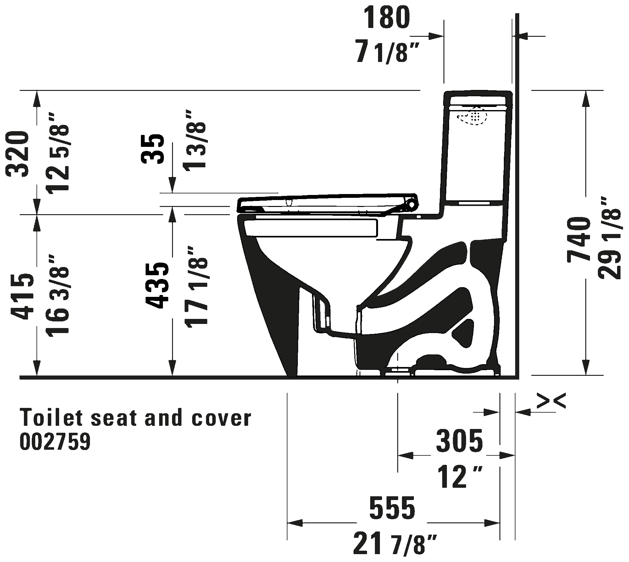 One Piece Toilet PRO Series, 205101