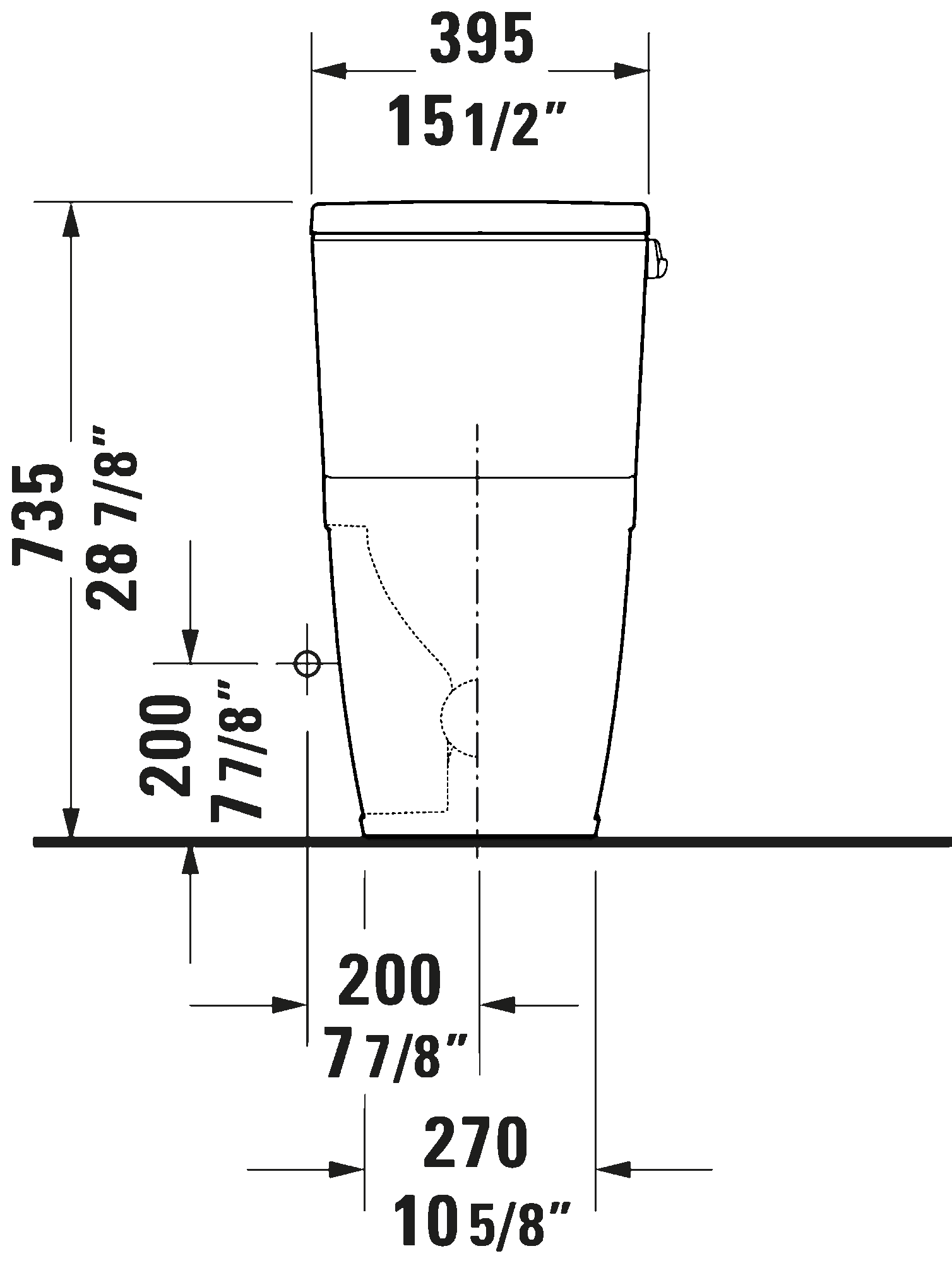 One Piece Toilet PRO Series, 205101