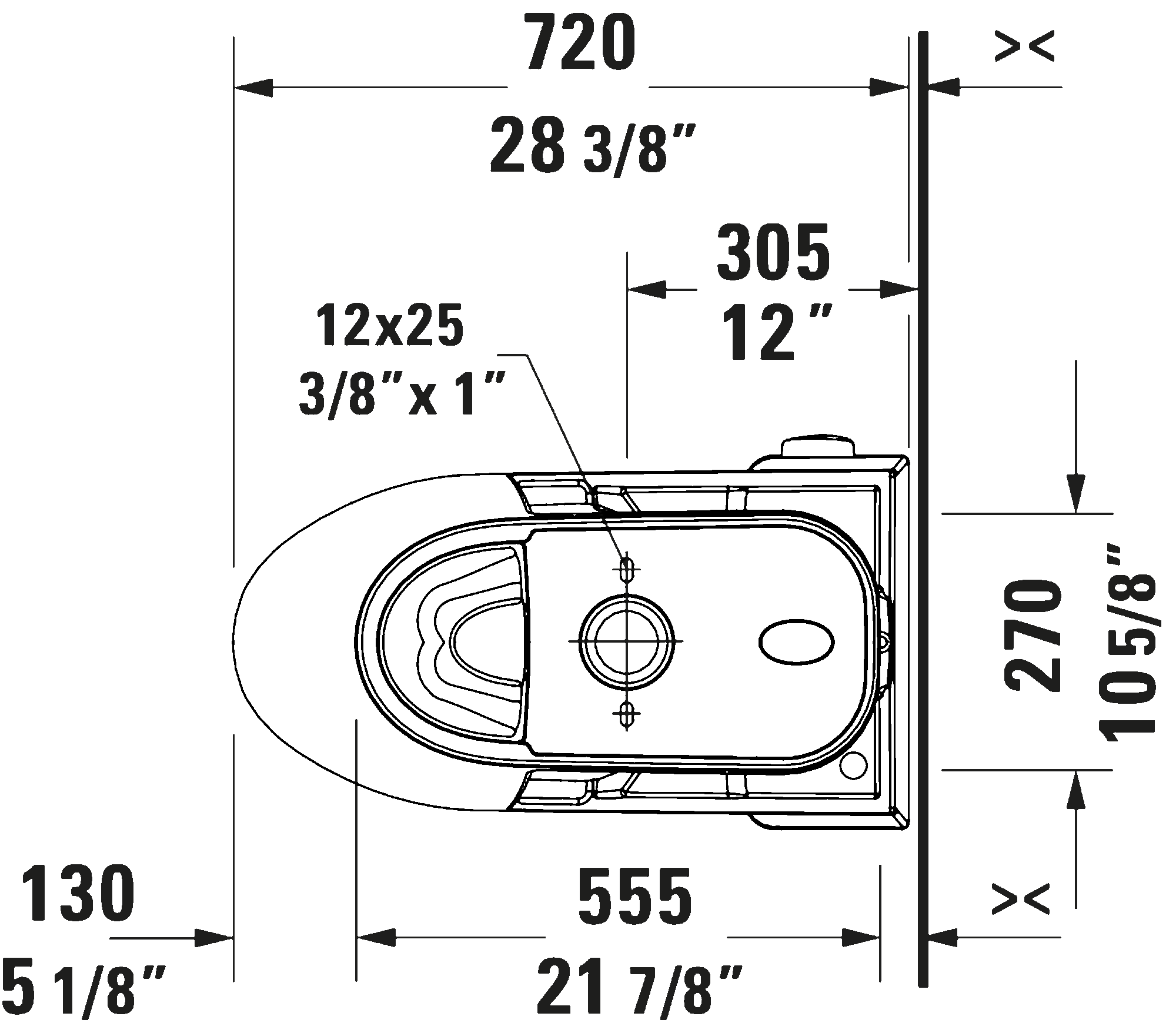 One Piece Toilet PRO Series, 205101