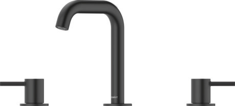 3 Hole basin mixer, CE1060005A46 Black Matt, Projection: 140 mm, Height: 191 mm, 1/2