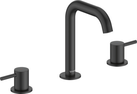 3 Hole basin mixer, CE1060005A46 Black Matt, Projection: 140 mm, Height: 191 mm, 1/2