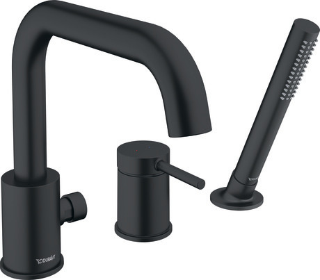 3 Hole bath mixer, CE5260000A46 Black Matt, Flow rate (3 bar): 24,3 l/min