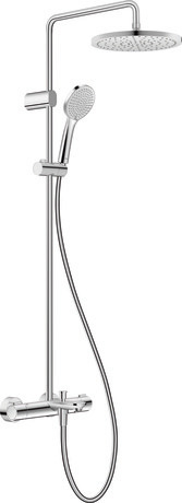Shower system, TH5280008010 Chrome High Gloss, Water connection: S-connections, 1/2
