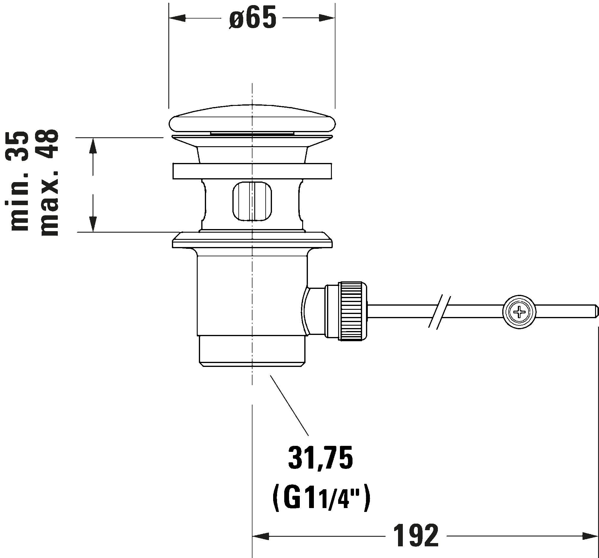 Outlet drain, 005080