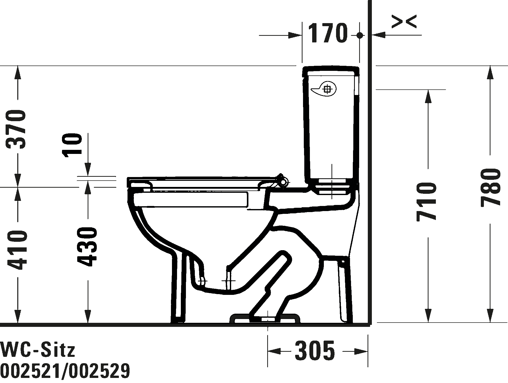 Two-piece toilet, 218801