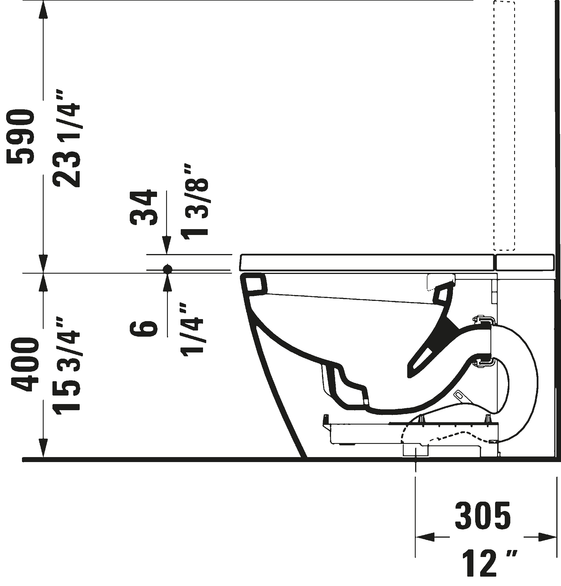 Bidet Toilet, 620000