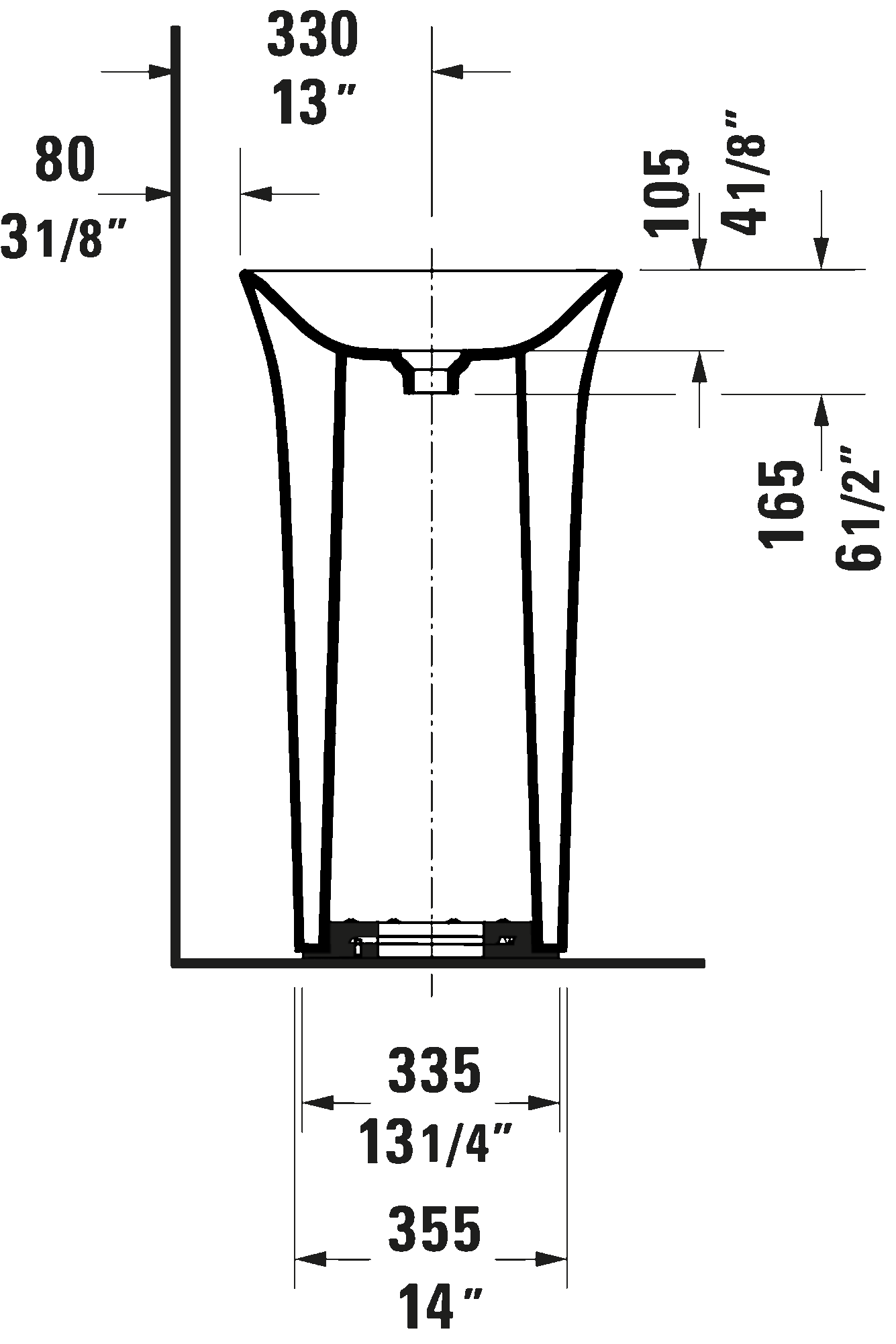 Pedestal Sink, 270350