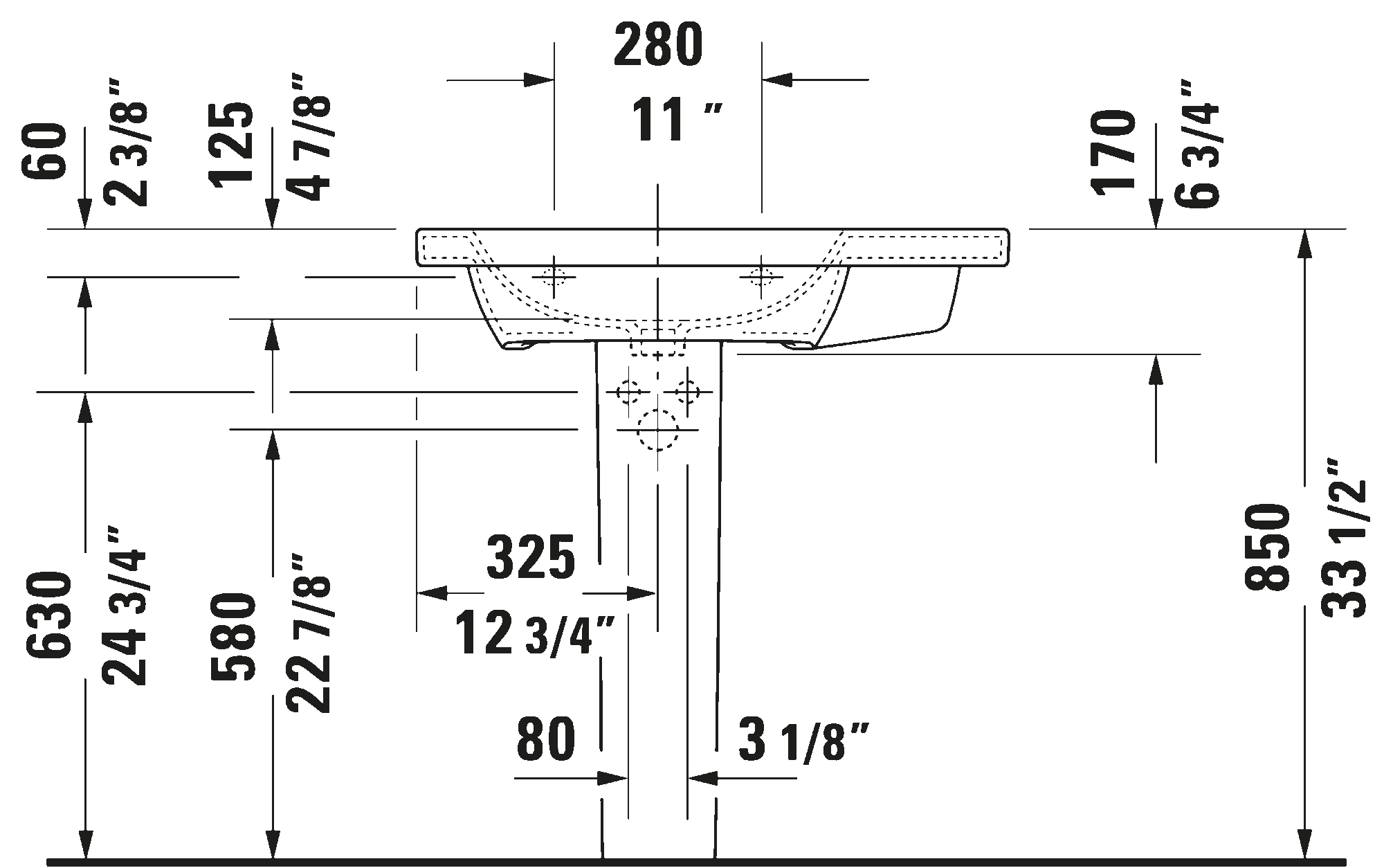 Wall Mounted Sink, 232580
