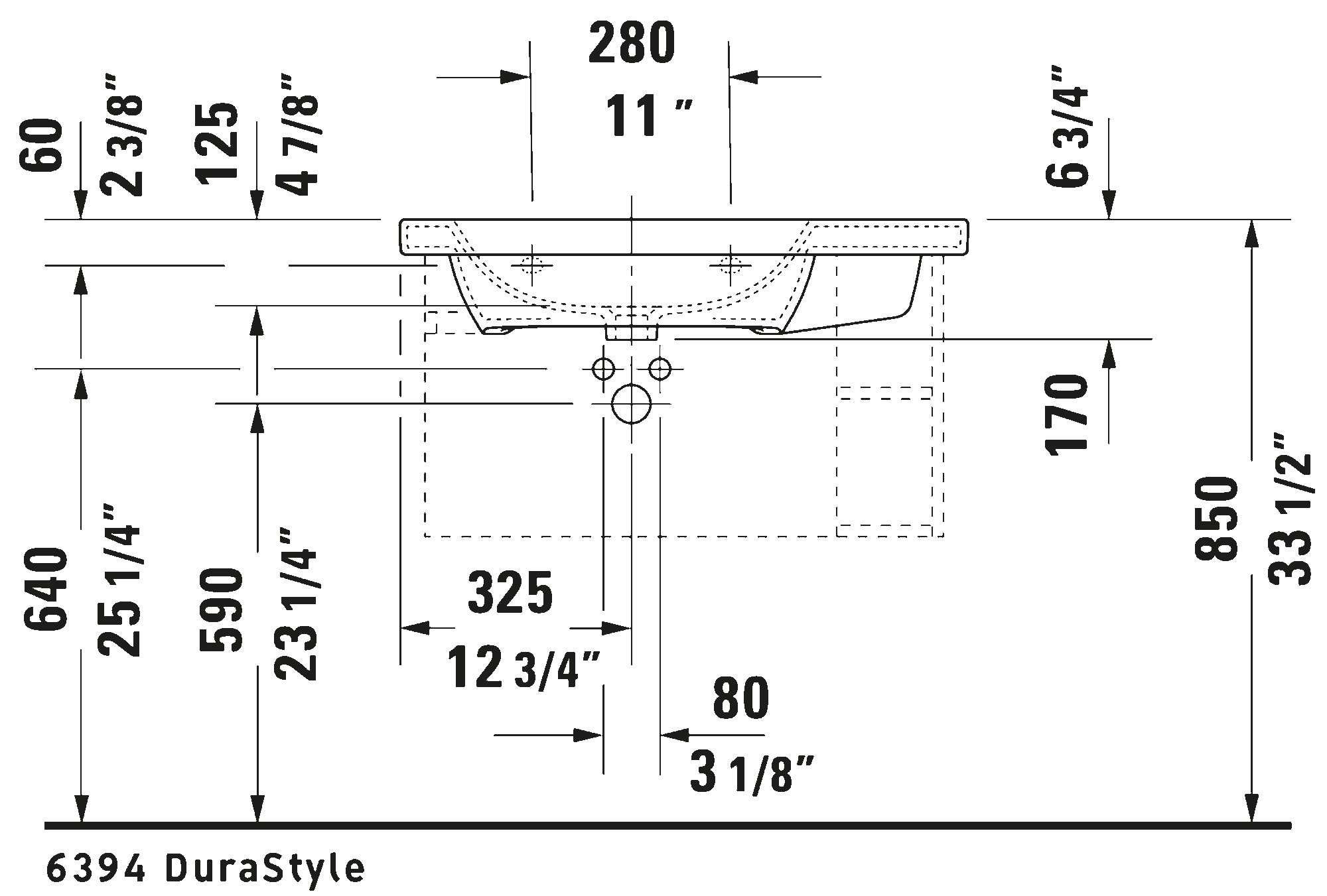 Wall Mounted Sink, 232580