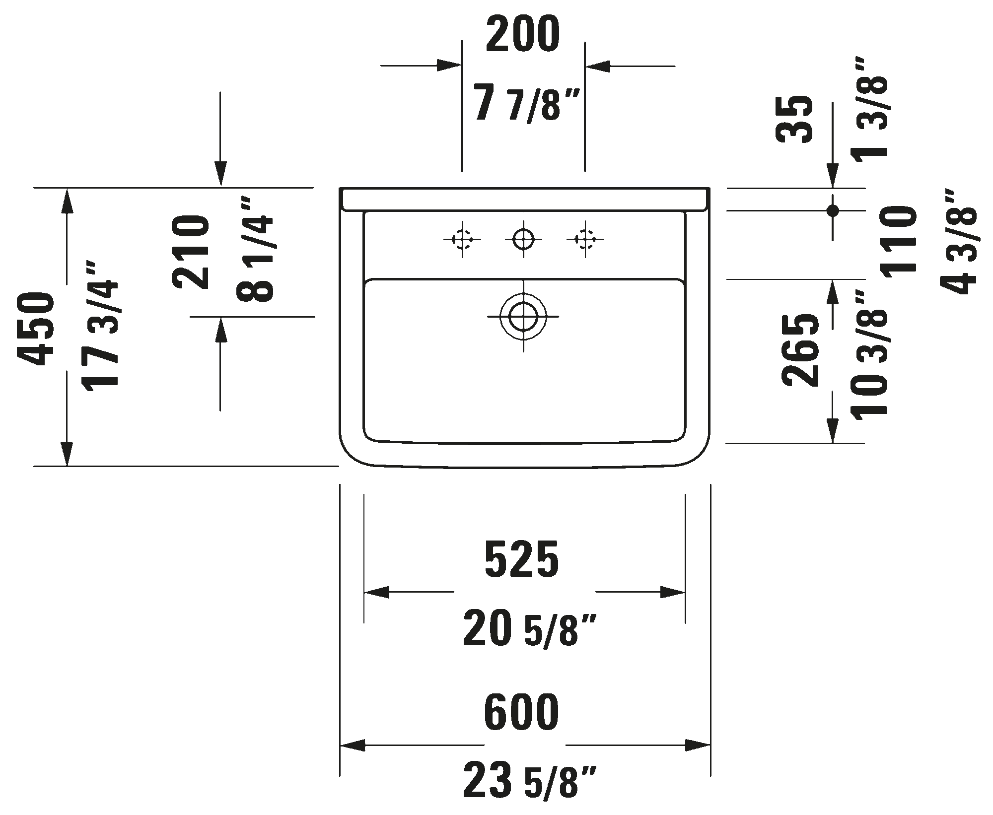 Wall Mounted Sink, 030060