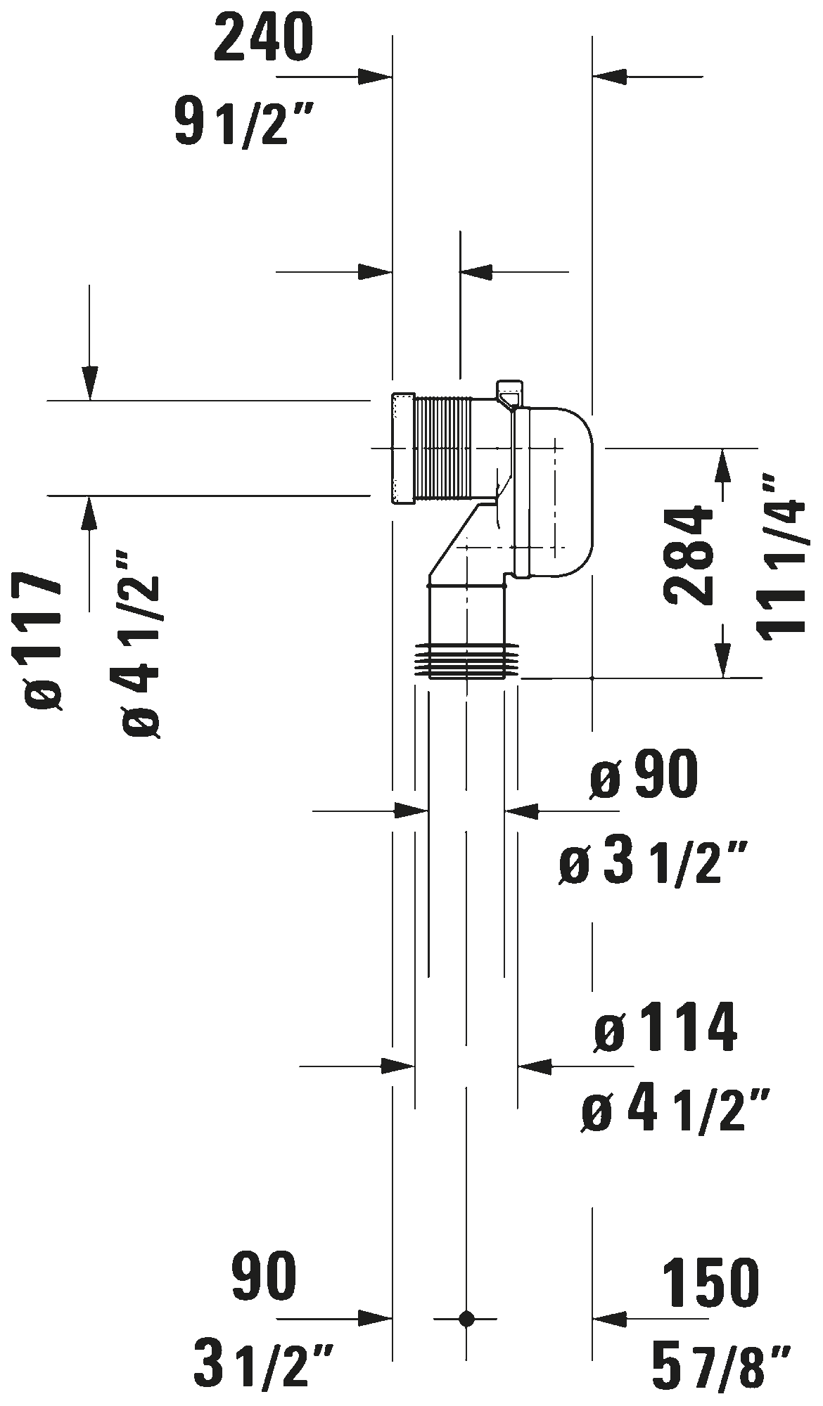 Vario connecting bend, 899025
