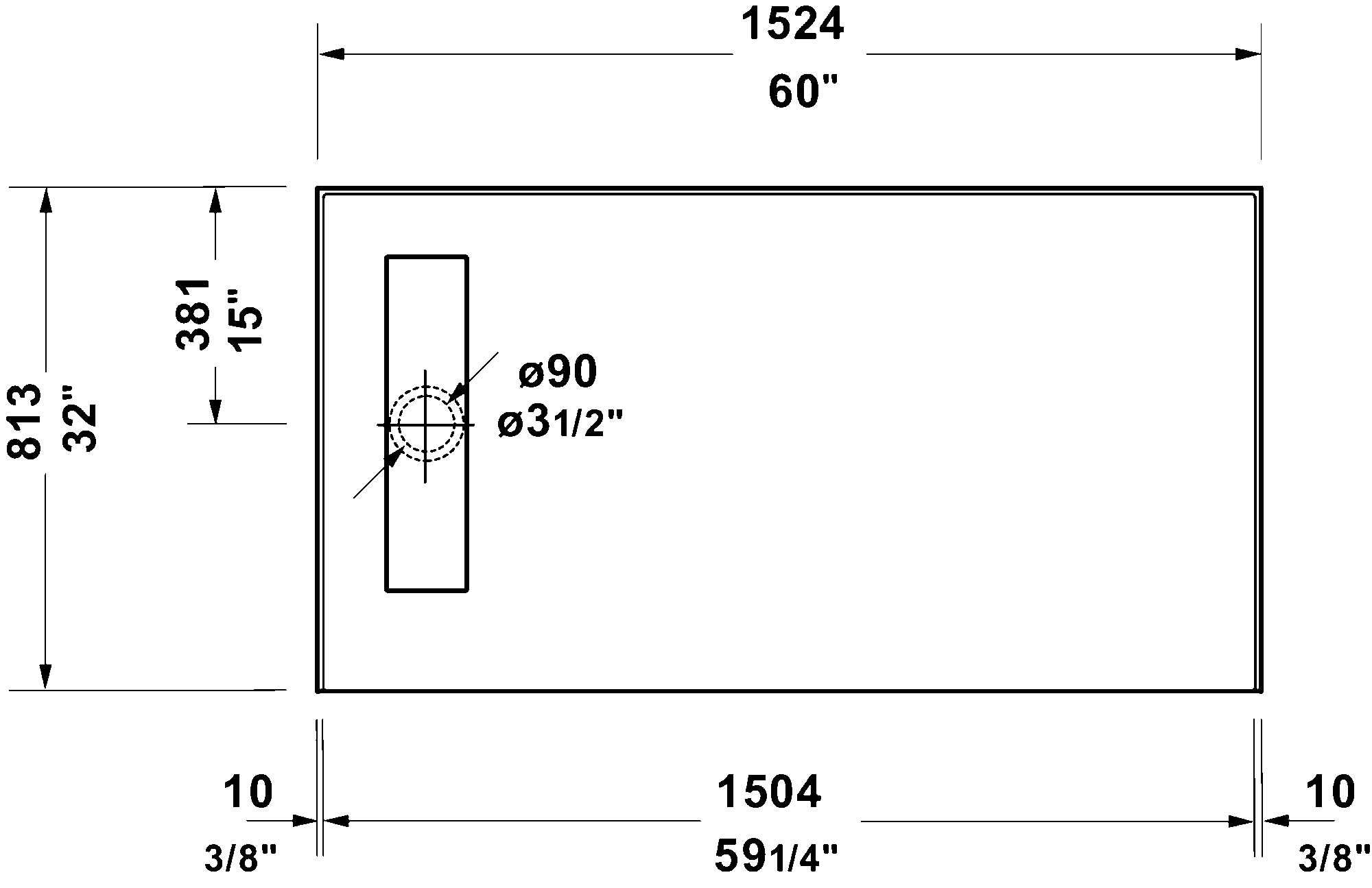 Shower Base, 720369
