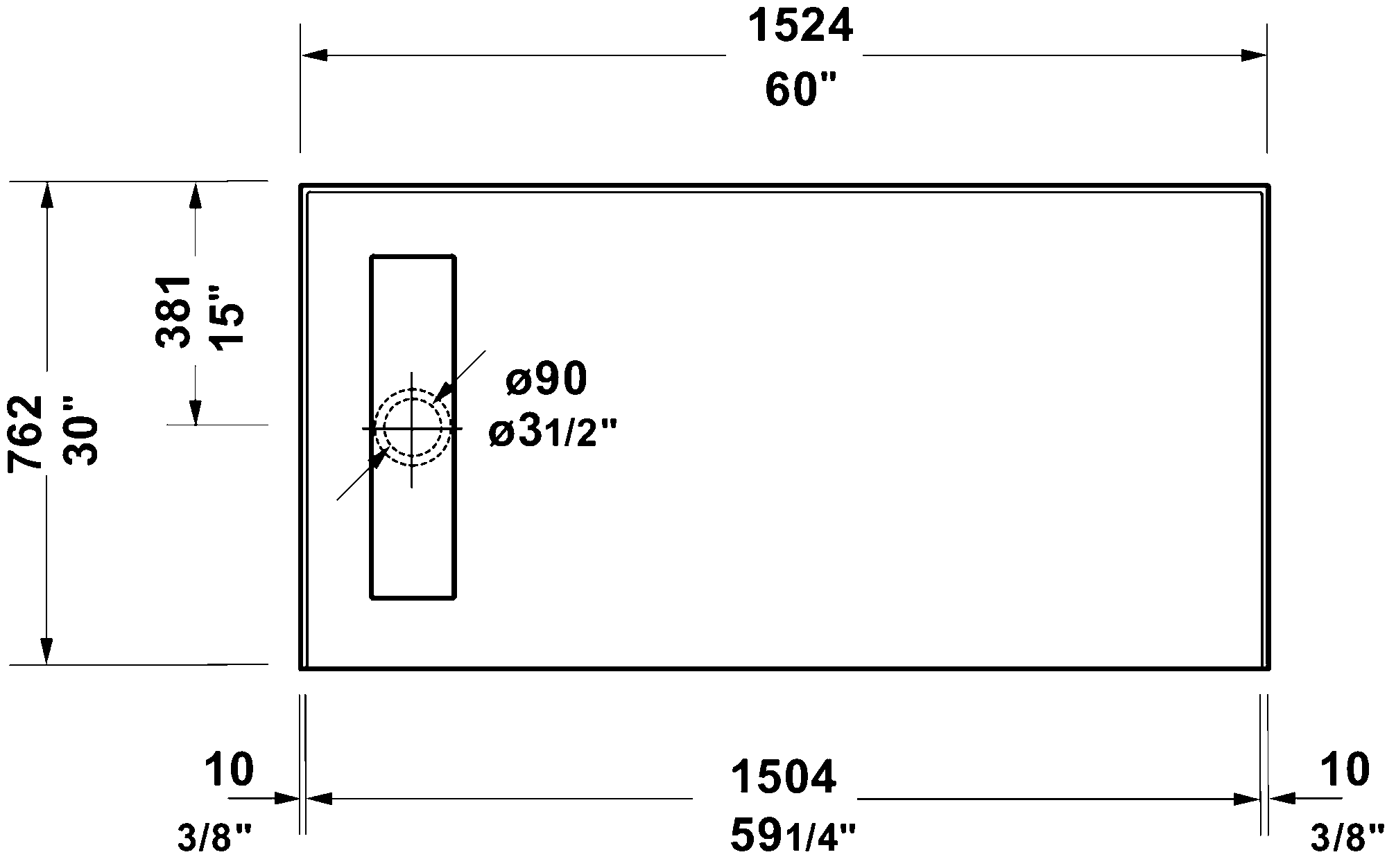 Shower Base, 720367