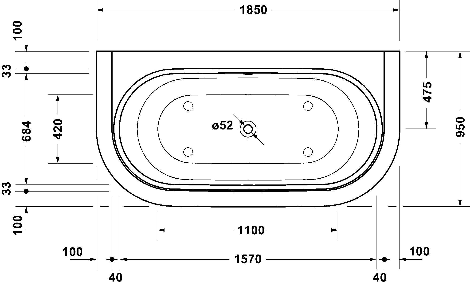 Vasca idromassaggio, 760702