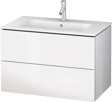 Vanity cabinet with sink, LC0009T22220000 White High Gloss Decor, Article No.: 2336830030, LC624102222, High Gloss