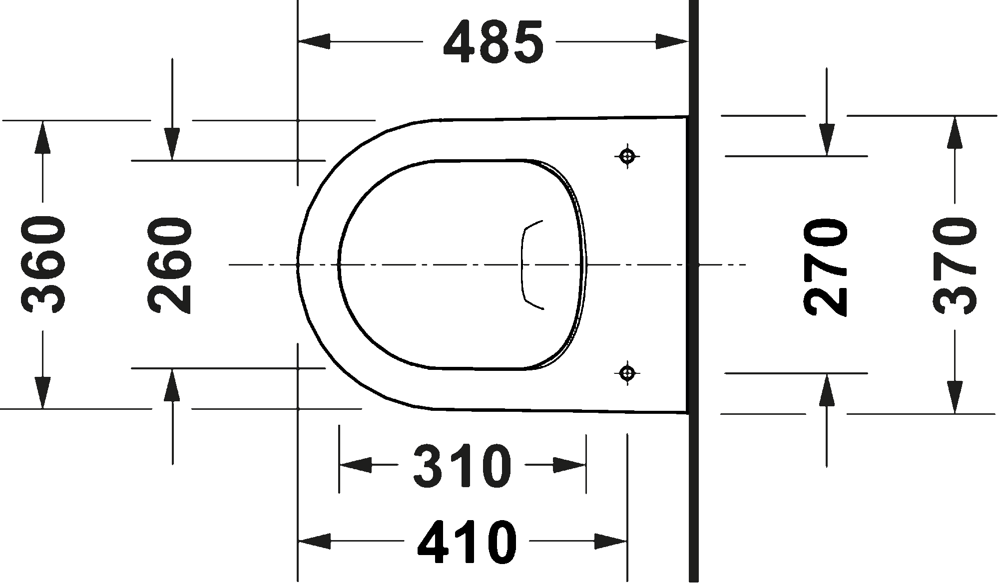 Wall-mounted toilet, 252009