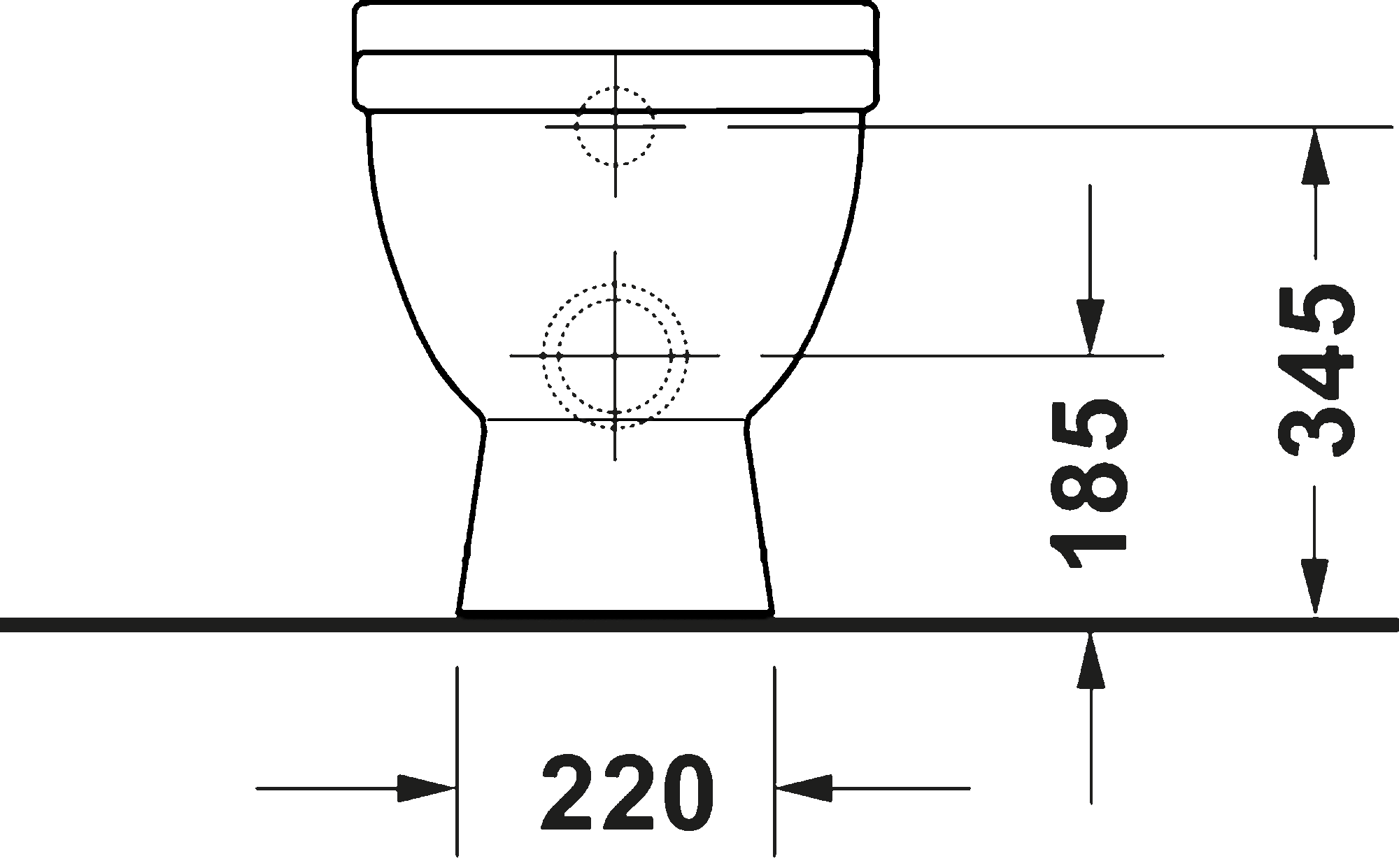 Floorstanding toilet, 206809