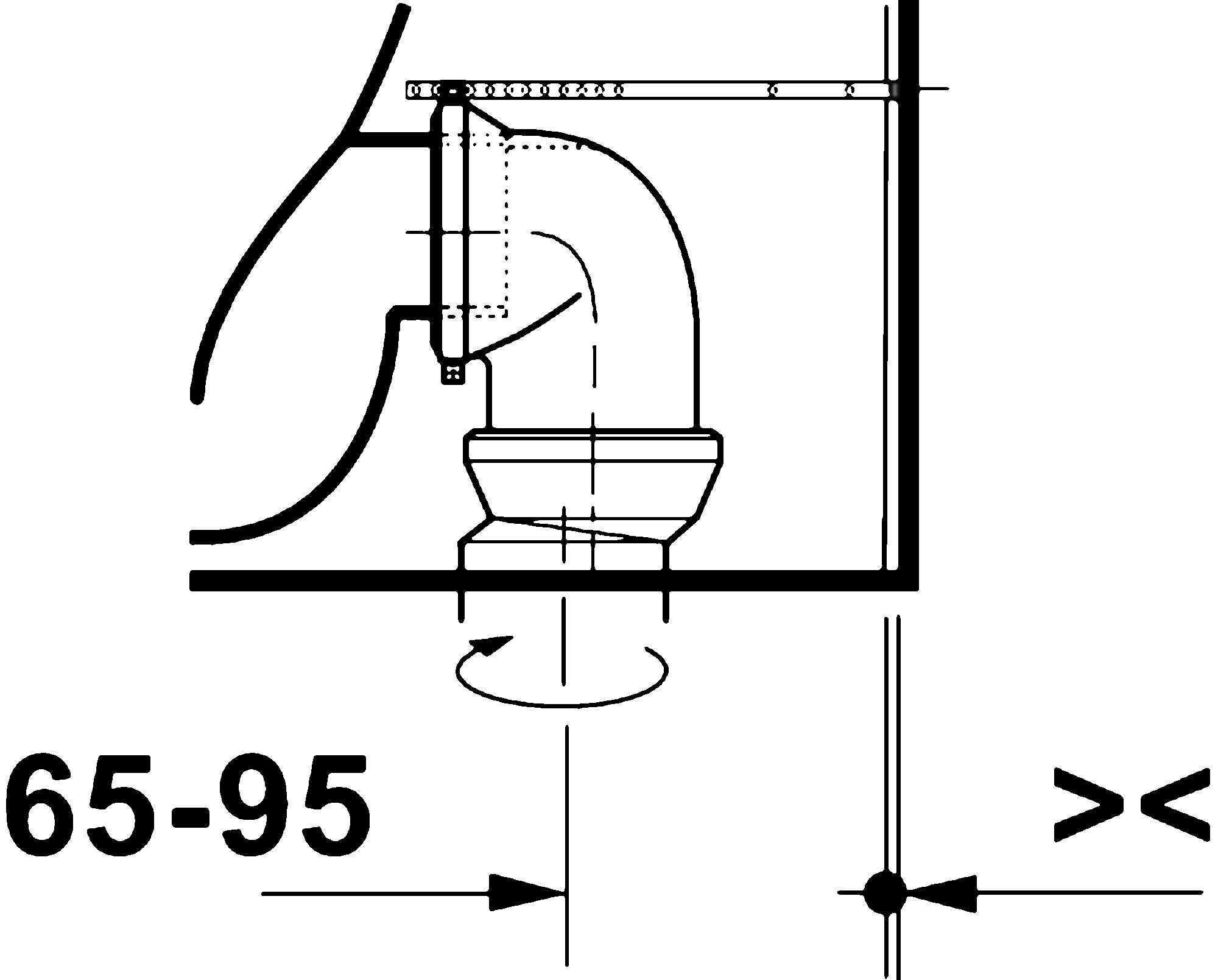 Floorstanding toilet, 206809