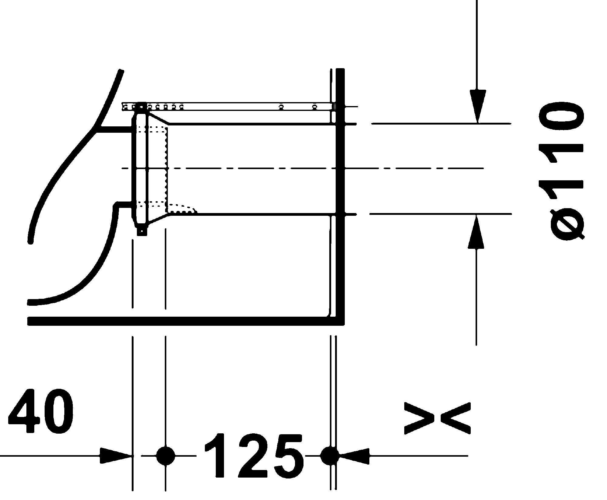 Floorstanding toilet, 206809