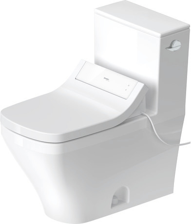 One Piece Toilet, D4058820 Set items: Shower toilet seat, One Piece Toilet, Article No.: 613200011041300, 21570120U4, White High Gloss, Siphonic, Flushing rim: Closed