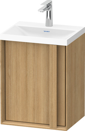 Set c-shaped sospeso, OC4553OH5H50000 Rovere naturale massello opaco Legno massello, Articoli inclusi nel set: Lavamani c-shaped, Colore ceramica: Bianco satinato, Numero dei fori rubinetteria: 1, Maniglia Rovere naturale massello, Troppopieno: No, Bordo per la rubinetteria: Sì, Incl. piletta a scarico libero, Incl. tappo in DuroCast, Incl. rubinetteria: No