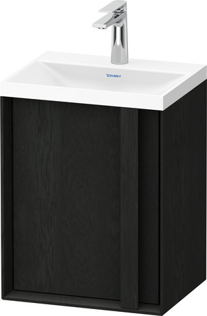 Set c-shaped sospeso, OC4553OH6H60000 Rovere nero massello opaco Legno massello, Articoli inclusi nel set: Lavamani c-shaped, Colore ceramica: Bianco satinato, Numero dei fori rubinetteria: 1, Maniglia Rovere nero massello, Troppopieno: No, Bordo per la rubinetteria: Sì, Incl. piletta a scarico libero, Incl. tappo in DuroCast, Incl. rubinetteria: No