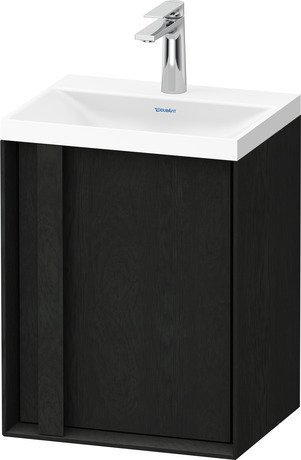 Set c-shaped sospeso, OC4554OH6H60000 Rovere nero massello opaco Legno massello, Articoli inclusi nel set: Lavamani c-shaped, Colore ceramica: Bianco satinato, Numero dei fori rubinetteria: 1, Maniglia Rovere nero massello, Troppopieno: No, Bordo per la rubinetteria: Sì, Incl. piletta a scarico libero, Incl. tappo in DuroCast, Incl. rubinetteria: No