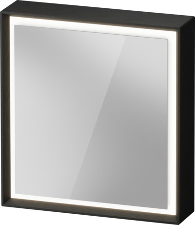 Mueble espejo, OC7120RH6H60000 Roble negro sólido, Posición de la bisagra: Derecha, Material del cuerpo: Madera maciza, Tipo de enchufe: F