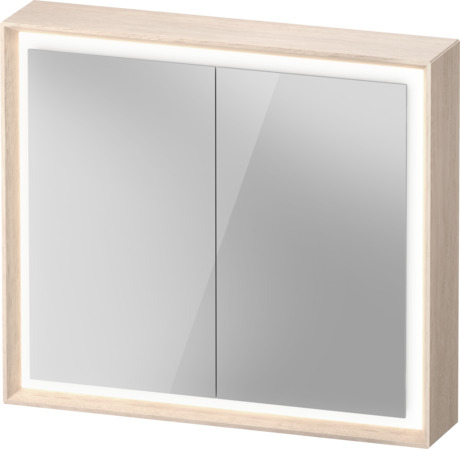 Mueble espejo, OC71210H7H70000 Roble macizo brillante, Posición de la bisagra: Izquierda, Derecha, Material del cuerpo: Madera maciza, Tipo de enchufe: F